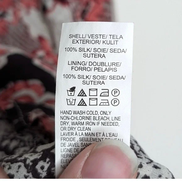 Lucky Brand Womens Floral Paisley Layered Split Front Tank Top Coral Cream Small - Picture 15 of 16